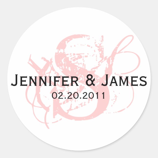 Monogramme S Enregistrer le sticker Mariage de dat (Devant)