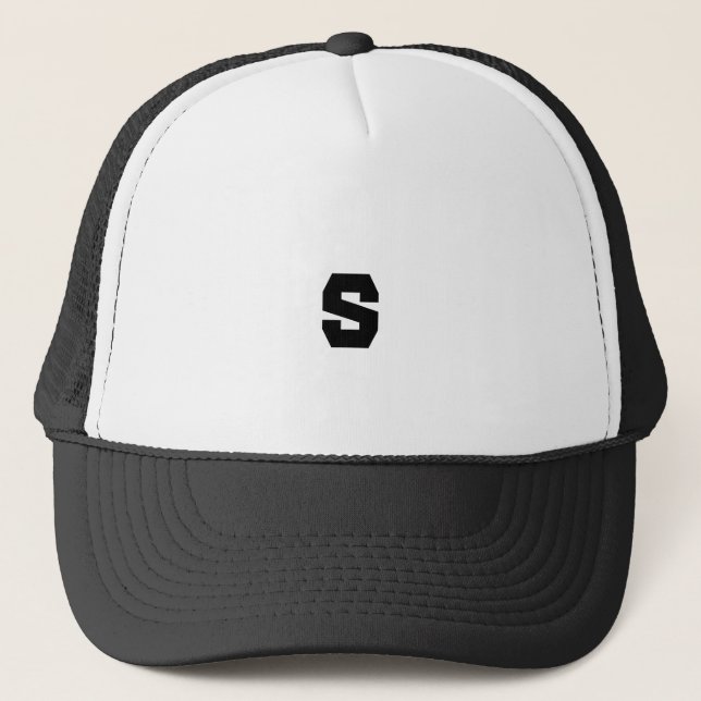 Monogramme S personnalisé - Casquette Handsome en  (Devant)