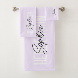 Monogramme Signature Pastel Purple