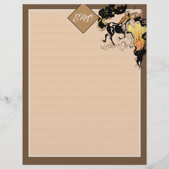 Monogramme Silhouette Stylisé (Devant)