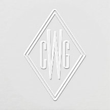 Monogramme simple à 3 lettres initiales #5 cadre d