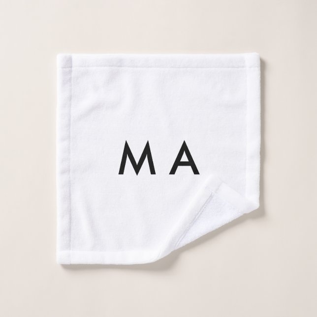 Monogramme simple ajoutez votre lettre de nom homm (Gant de toilette)