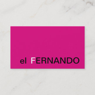 Monogramme simple de carte de visite de directeur
