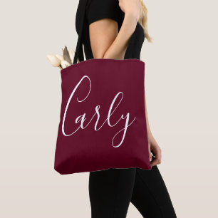 Monogramme simple Sac fourre-tout Bourgogne