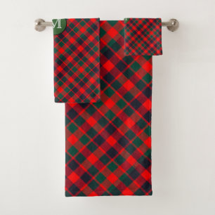 Monogramme Tartan Plaid Christmas, Holiday, Scotti