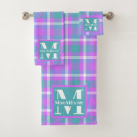 Monogramme Tartan Plaid Pastel Vaporwave Tendy