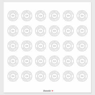 Monogramme transparent Effacer les étiquettes d'ad