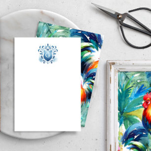 Monogramme Tropical Merci Cartes Majestic Crest