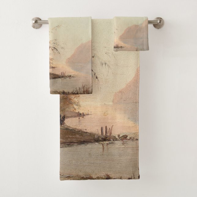 Monogramme Tropical Palm Tree Vintage Élégant (En situation)