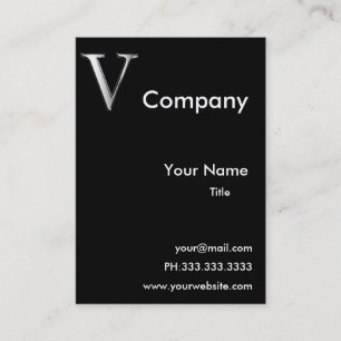 Monogramme V cartes de visite
