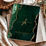 Monogramme Vert Émeraude Or Agate 2025<br><div class="desc">Cet élégant planner 2025 présente un design d'agate à l'aquarelle vert émeraude rehaussé de faux strass dorés. Personnalisez-le avec ses initiales de monogramme dans une écriture tendance de couleur or,  ainsi que son nom et l'année dans une police sans serif.</div>