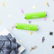 Monogramme vert et blanc motif