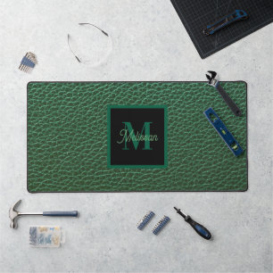 Monogramme Vert Minimaliste Nom