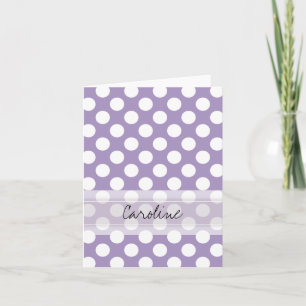 Monogramme violet blanc tendance Motif de point Po