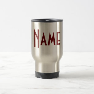 Monogramme votre tasse nommée de voyage