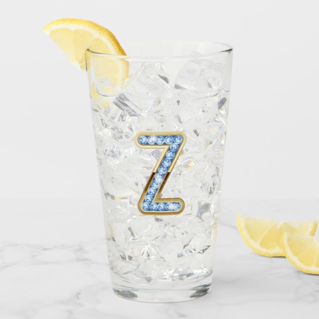 Monogramme Z - Verre de 16 oz (Devant glace)