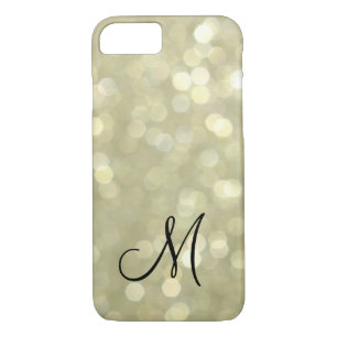 Monogrammed Gold iPhone 7 Coque