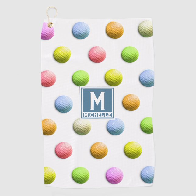 Monogrammed Ladies Golf Cadeaux Golf Serviette (Devant)