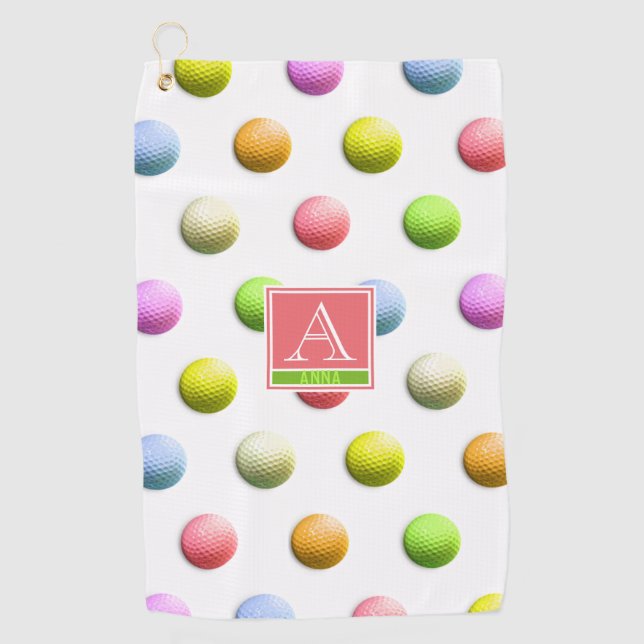 Monogrammed Ladies Golf Cadeaux Golf Serviette (Devant)