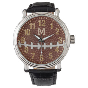 MONOGRAMMED ou Jersey NUMBER Montres de football