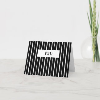 Monogrammed Pinstripe