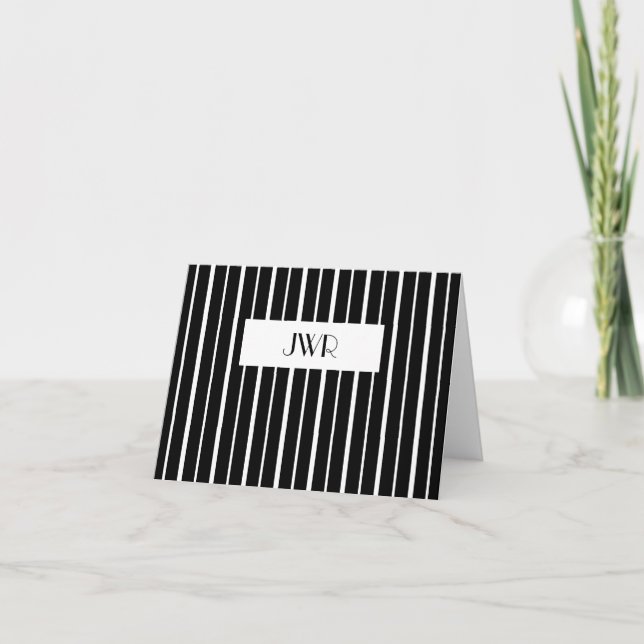 Monogrammed Pinstripe (Devant)