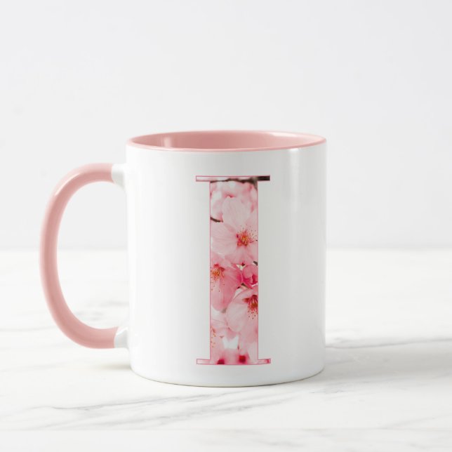 Monogrammed Sakura Mug with Customizable Name (Gauche)