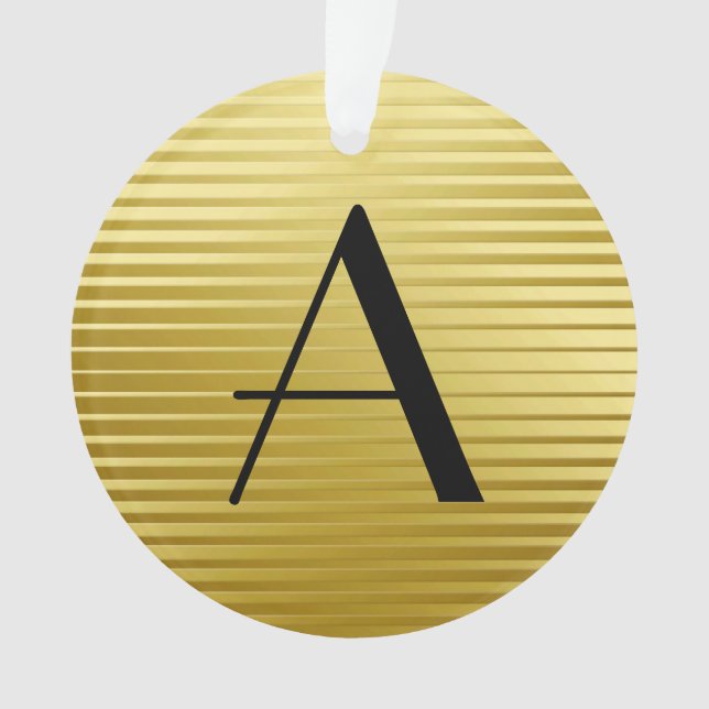 Monogrammes Art Déco Gold Satin (devant)