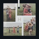Monogrammes blocs de couleur modifiable ornement p<br><div class="desc">Les cadeaux photo font les meilleurs cadeaux ! Facile à personnaliser avec votre texte et/ou photo(s) pour un look personnalisé. Conçu par Berry Berry Sweet,  papeterie moderne et cadeaux personnalisés. Visitez notre site Web à l'adresse www.berryberrysweet.com pour voir toutes nos gammes de produits.</div>