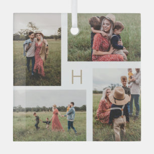 Monogrammes blocs de couleur modifiable ornement p