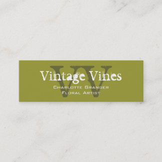 Monogrammes Cartes de visite personnalisables fleu