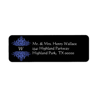 Monogrammes Étiquettes de adresse