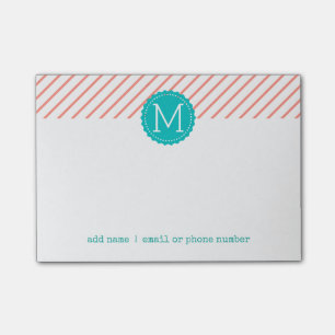 Monogrammes personnalisés Post-it® Notes
