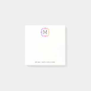 Monogrammes personnalisés Post-it® Notes