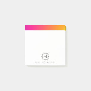 Monogrammes personnalisés Post-it® Notes