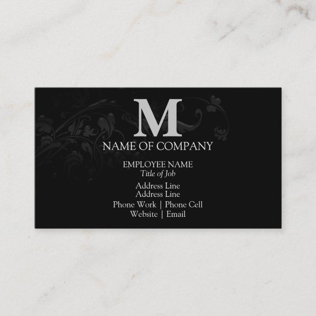 Monogrammes Pour Cartes D'Affaires (Devant)