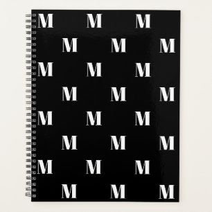 Monographie moderne noir blanc personnalisé motif