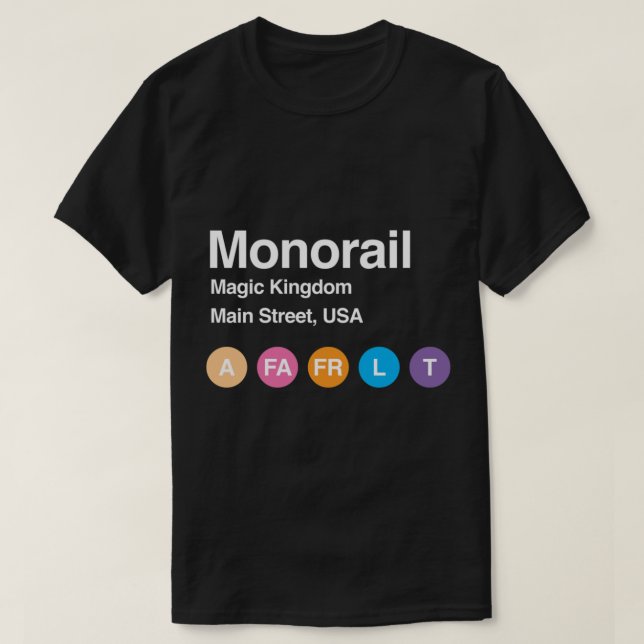 Monorail Subway Classic T-Shirt (Design devant)