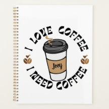 MONOTONE J'AIME LE CAFÉ J'AI BESOIN DE CAFÉ