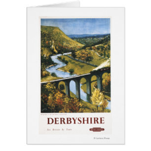 Monsal Dale, train et viaduc British Rail