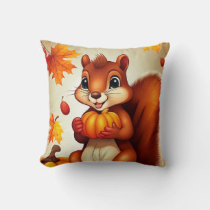 Monsieur Écureuil Coussin de lancer pour l'ambianc