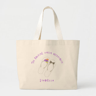 Monsieur et Madame Tongs Fleurs Sac Cabas Mariage