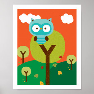 Monsieur Hibou - Art Mural pour la Nurserie des Am
