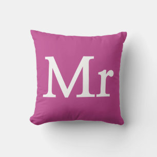 Monsieur lettre Monogramme - Coussin Monsieur et M