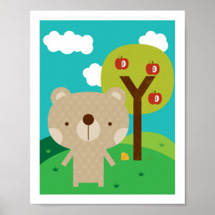 Monsieur Ours - Décoration Murale pour Crèche Les