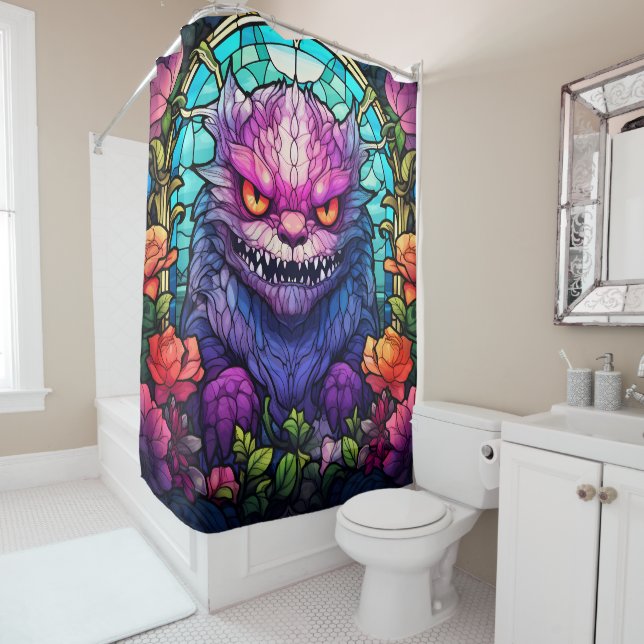 Monster Art Douche rideau (En situation)