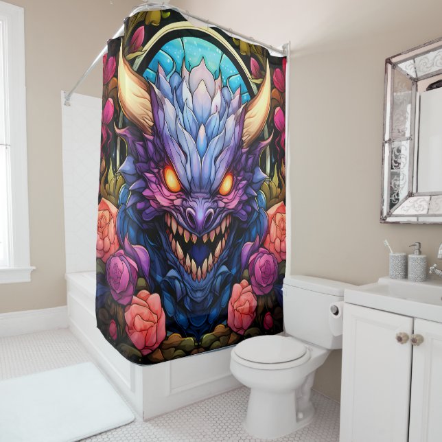 Monster Art Douche rideau (En situation)