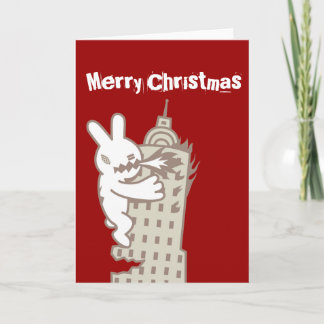 Monster Bunny va venir la carte de Noël