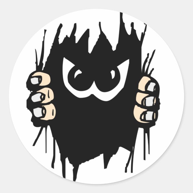 Monster dans mon autocollant (Devant)