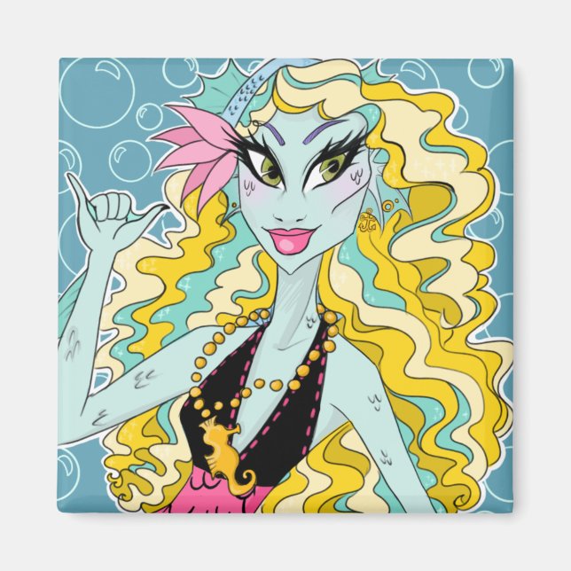 Monster High Lagoona Blue Sea Monster Magnet (Devant)
